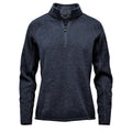 Black - Front - Stormtech Womens-Ladies Avalante Heather Quarter Zip Fleece Top