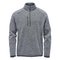 Granite - Front - Stormtech Mens Avalante Heather Quarter Zip Fleece Top
