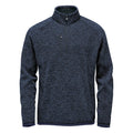 Navy - Front - Stormtech Mens Avalante Heather Quarter Zip Fleece Top