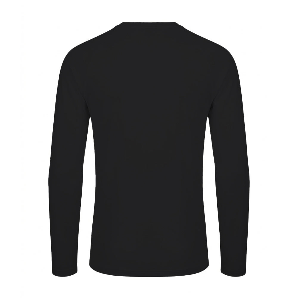 Black - Back - Mantis Unisex Adult Essential Heavy Long-Sleeved T-Shirt