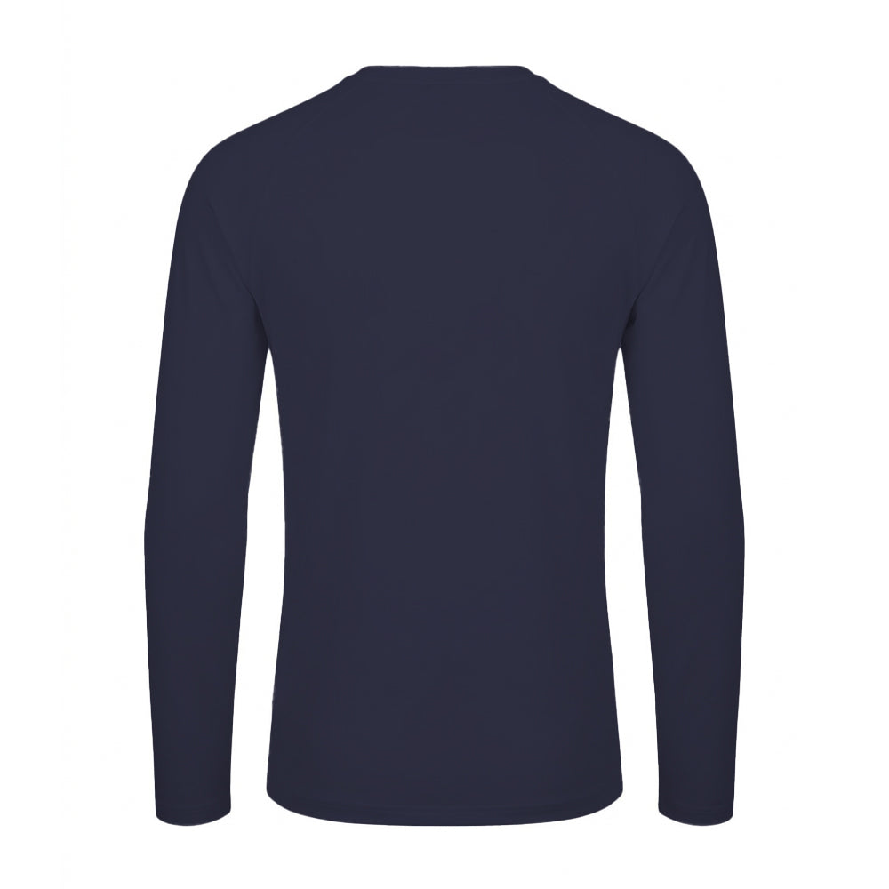 Navy - Back - Mantis Unisex Adult Essential Heavy Long-Sleeved T-Shirt