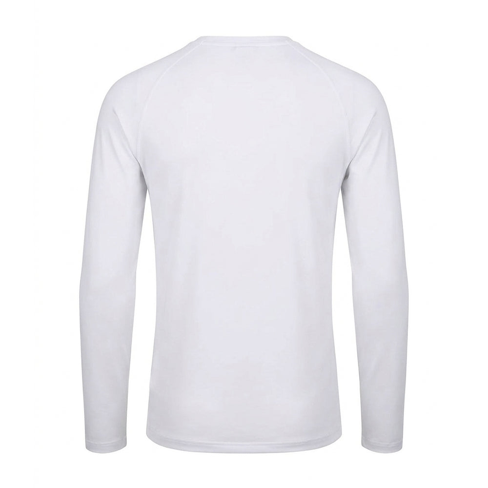 White - Back - Mantis Unisex Adult Essential Heavy Long-Sleeved T-Shirt
