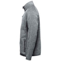 Granite - Back - Stormtech Mens Avalante Heather Full Zip Fleece Jacket