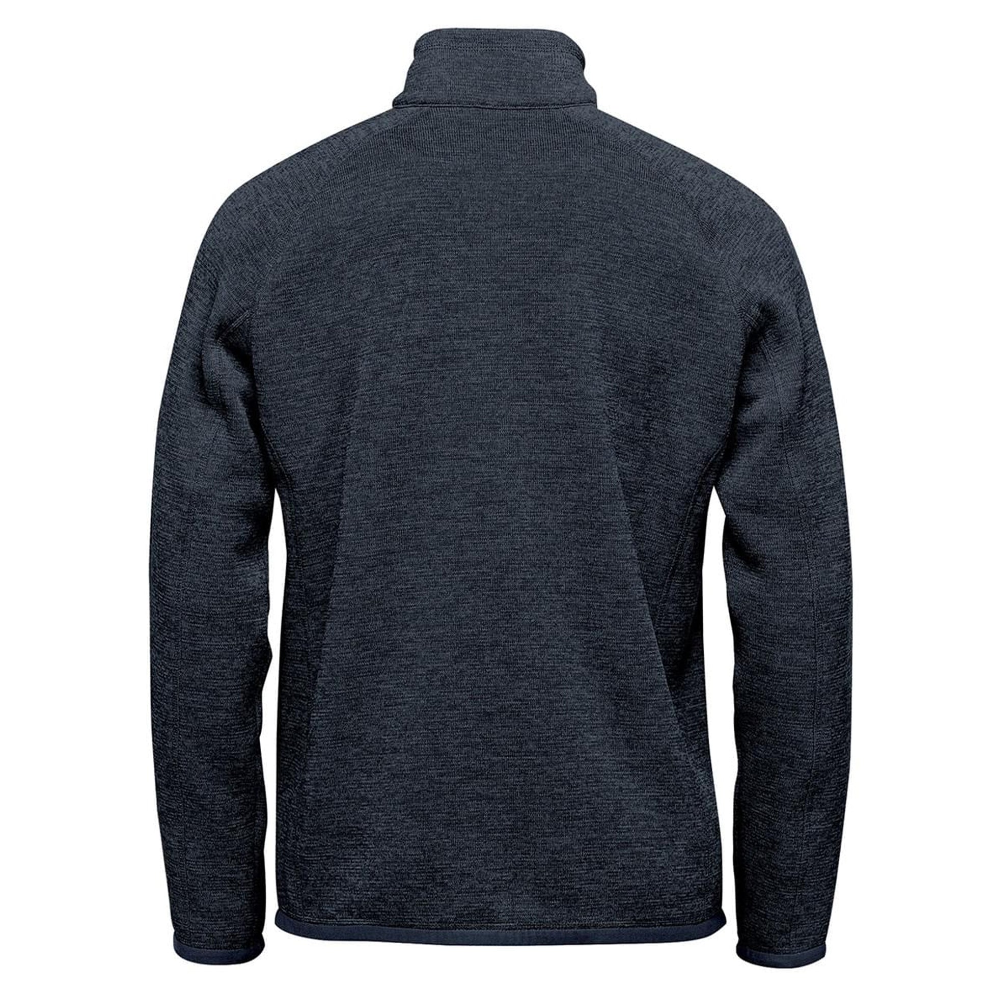 Navy - Back - Stormtech Mens Avalante Heather Full Zip Fleece Jacket