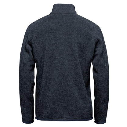 Navy - Back - Stormtech Mens Avalante Heather Full Zip Fleece Jacket