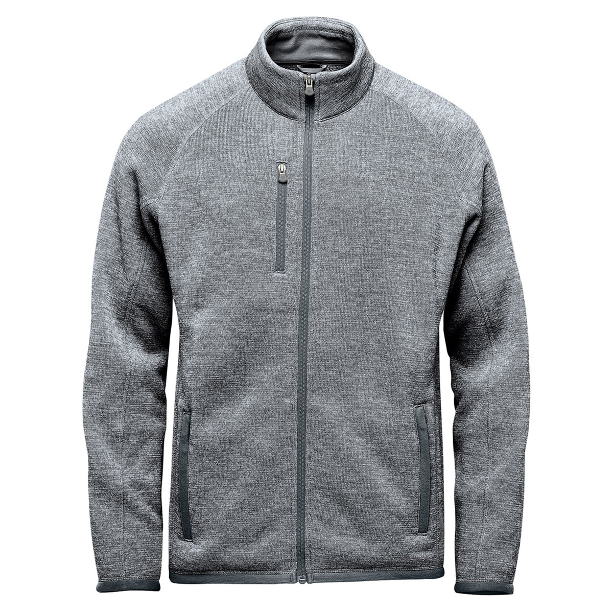 Granite - Front - Stormtech Mens Avalante Heather Full Zip Fleece Jacket