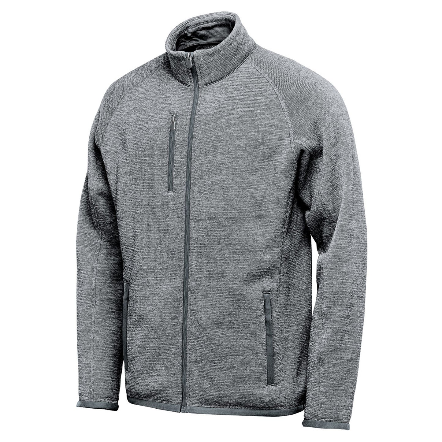 Granite - Side - Stormtech Mens Avalante Heather Full Zip Fleece Jacket