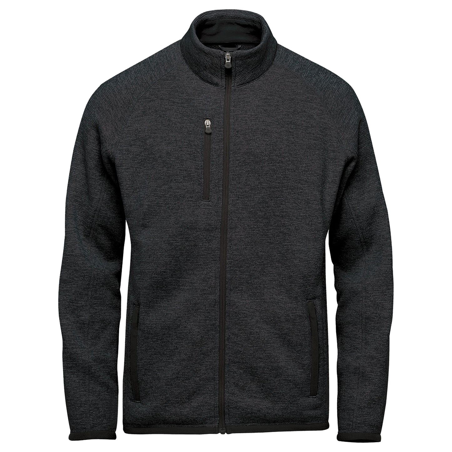Black - Front - Stormtech Mens Avalante Heather Full Zip Fleece Jacket
