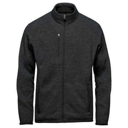 Black - Front - Stormtech Mens Avalante Heather Full Zip Fleece Jacket