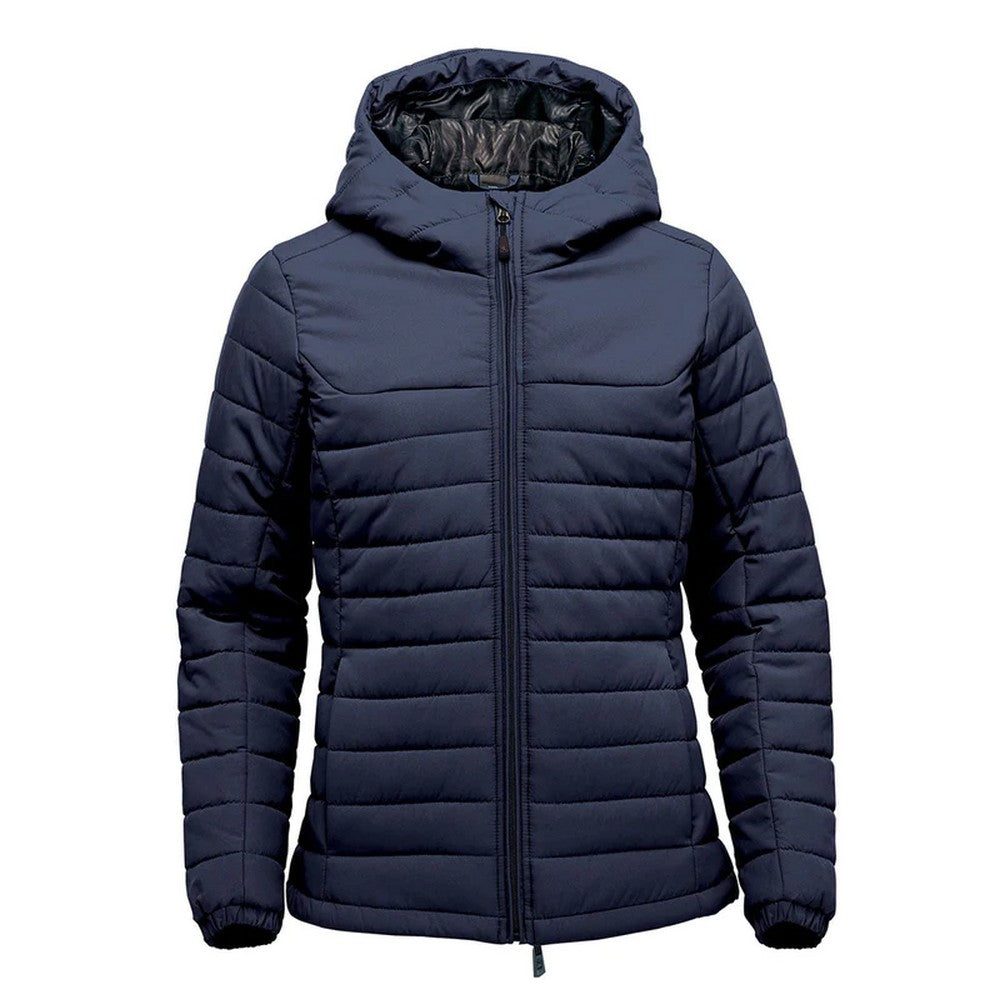 Navy - Front - Stormtech Womens-Ladies Nautilus Quilted Hooded Jacket