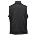 Black - Back - Stormtech Mens Avalante Knitted Heather Full Zip Gilet