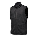 Black - Side - Stormtech Mens Avalante Knitted Heather Full Zip Gilet