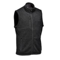 Black - Lifestyle - Stormtech Mens Avalante Knitted Heather Full Zip Gilet