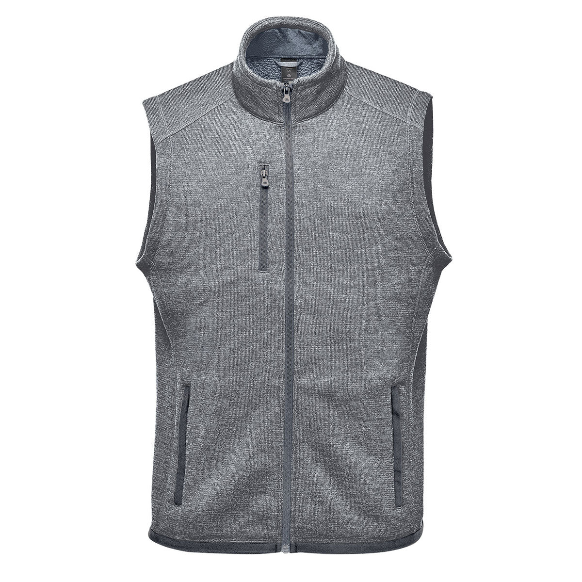 Granite - Front - Stormtech Mens Avalante Knitted Heather Full Zip Gilet