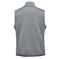 Granite - Back - Stormtech Mens Avalante Knitted Heather Full Zip Gilet