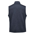 Navy - Back - Stormtech Mens Avalante Knitted Heather Full Zip Gilet