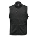 Black - Front - Stormtech Mens Avalante Knitted Heather Full Zip Gilet