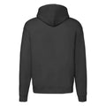 Black - Back - Fruit of the Loom Unisex Adult Premium Full Zip Hoodie