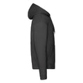 Black - Side - Fruit of the Loom Unisex Adult Premium Full Zip Hoodie