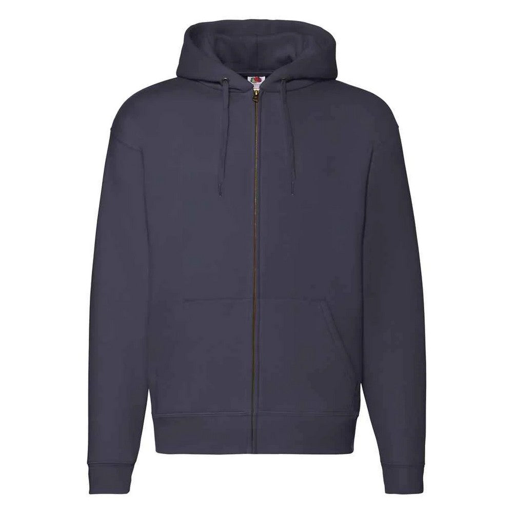 Deep Navy - Front - Fruit of the Loom Unisex Adult Premium Full Zip Hoodie
