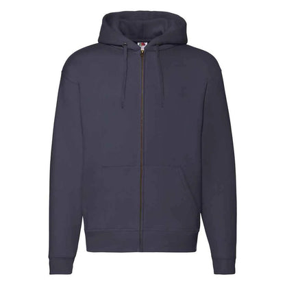 Deep Navy - Front - Fruit of the Loom Unisex Adult Premium Full Zip Hoodie