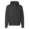 Black - Front - Fruit of the Loom Unisex Adult Premium Full Zip Hoodie