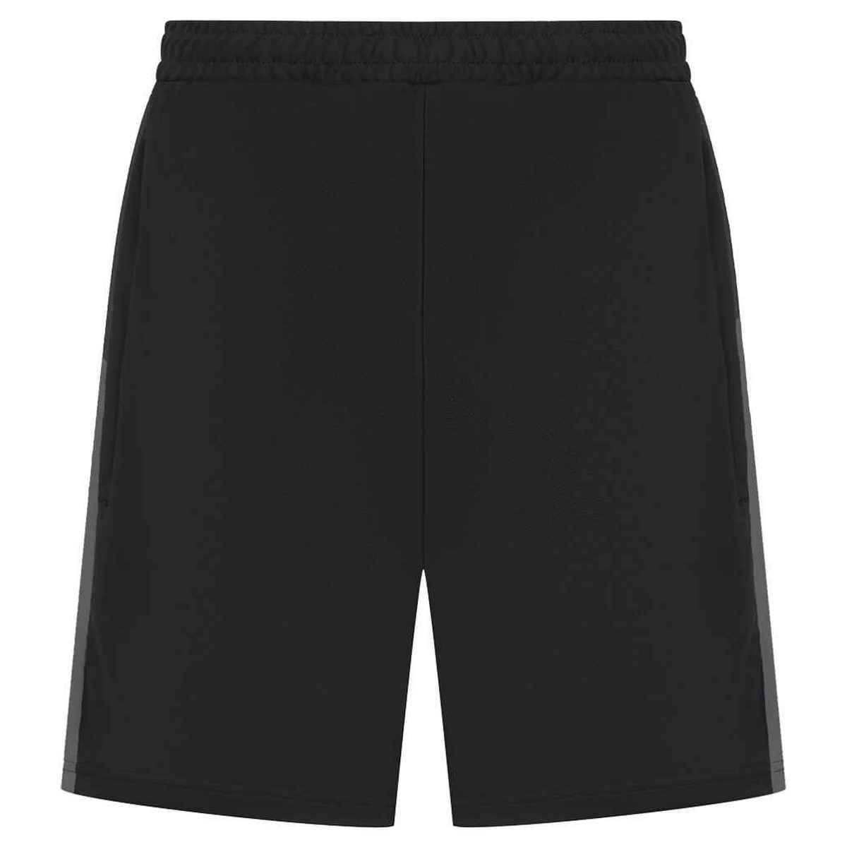 Black-Gunmetal - Back - Finden & Hales Childrens-Kids Knitted Sweat Shorts