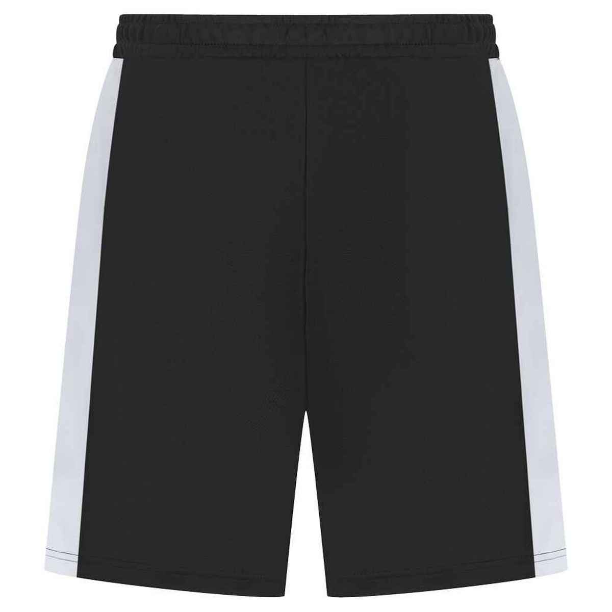 Black-White - Front - Finden & Hales Childrens-Kids Knitted Sweat Shorts