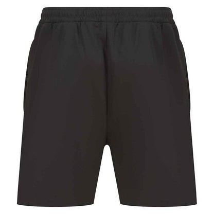 Black - Back - Finden & Hales Childrens-Kids Knitted Sweat Shorts