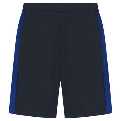 Navy-Royal Blue - Back - Finden & Hales Childrens-Kids Knitted Sweat Shorts