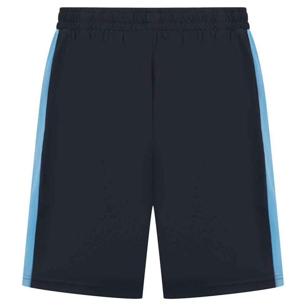 Navy-Sky Blue - Back - Finden & Hales Childrens-Kids Knitted Sweat Shorts