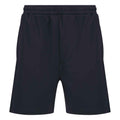 Navy - Back - Finden & Hales Childrens-Kids Knitted Sweat Shorts