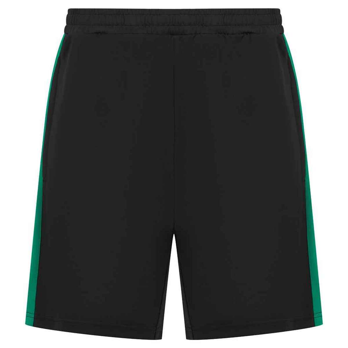Black-Emerald - Front - Finden & Hales Childrens-Kids Knitted Sweat Shorts