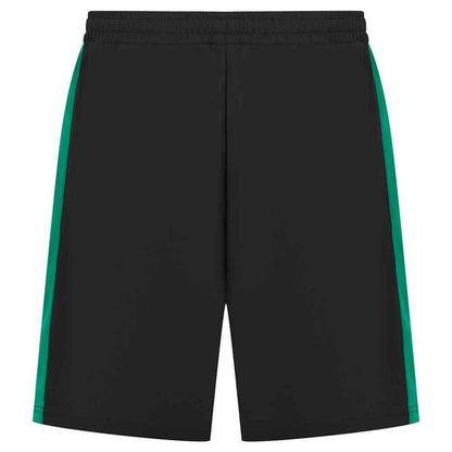 Black-Emerald - Back - Finden & Hales Childrens-Kids Knitted Sweat Shorts