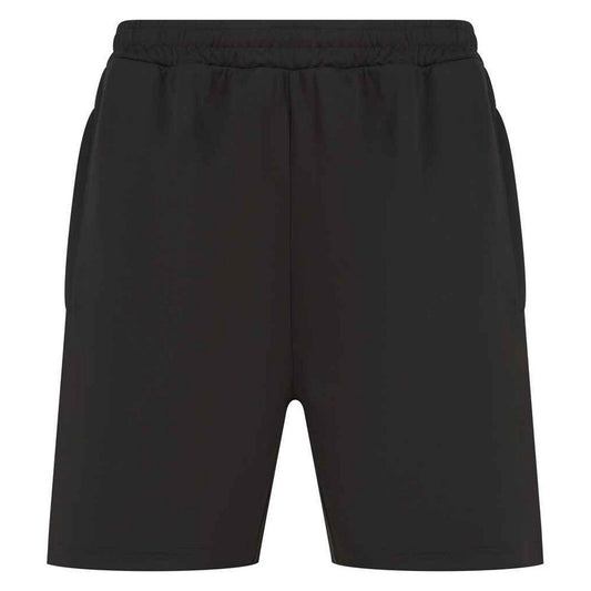 Black - Front - Finden & Hales Childrens-Kids Knitted Sweat Shorts