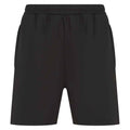 Black - Front - Finden & Hales Childrens-Kids Knitted Sweat Shorts