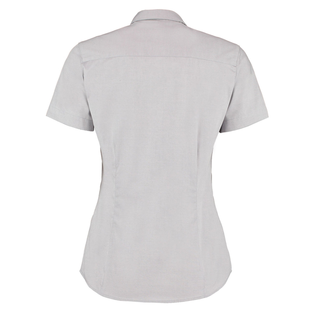Silver - Back - Kustom Kit Womens-Ladies Premium Oxford Tailored Short-Sleeved Shirt