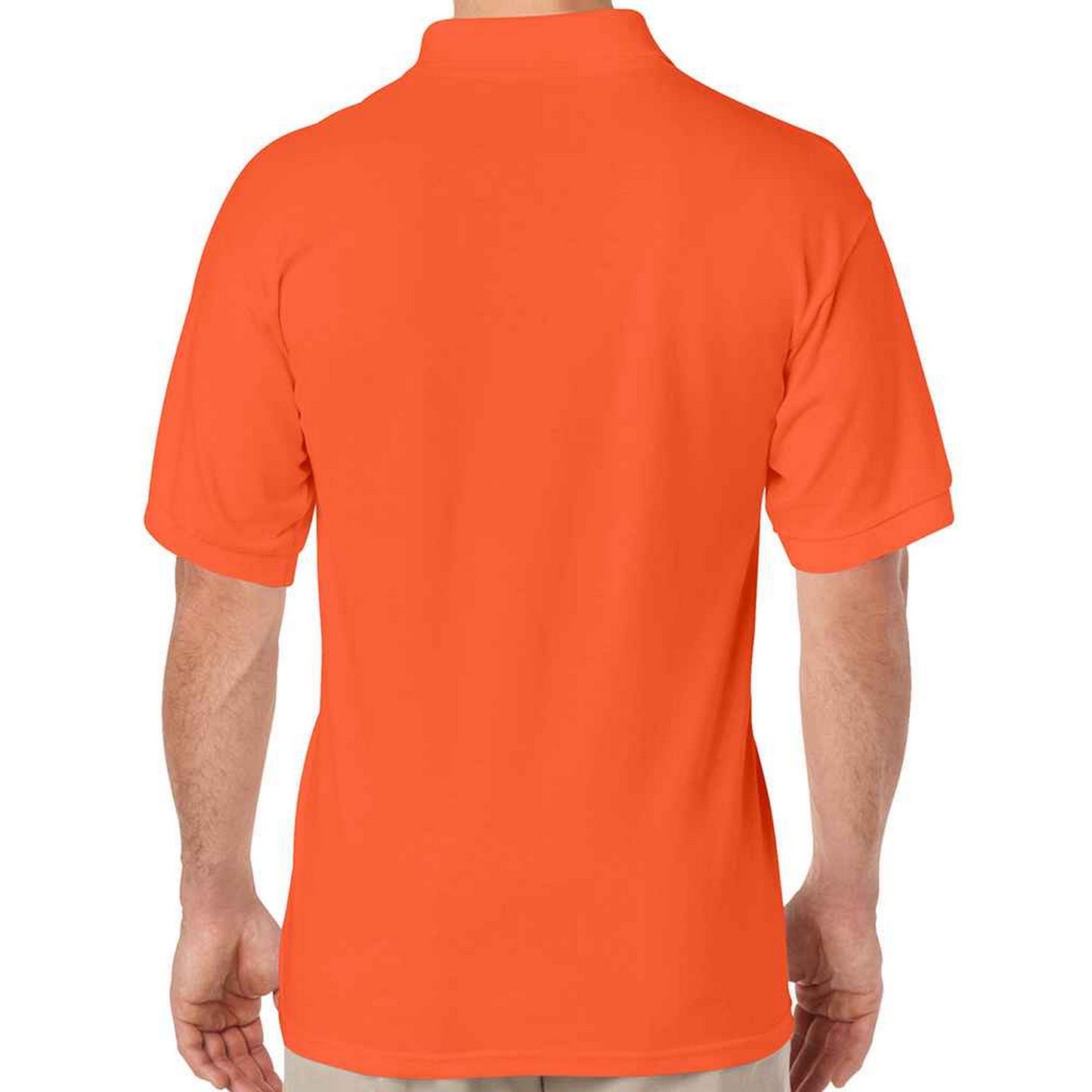 Orange - Back - Gildan Mens DryBlend Polo Shirt