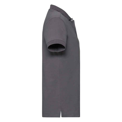 Convoy Grey - Side - Russell Mens Pique Stretch Polo Shirt