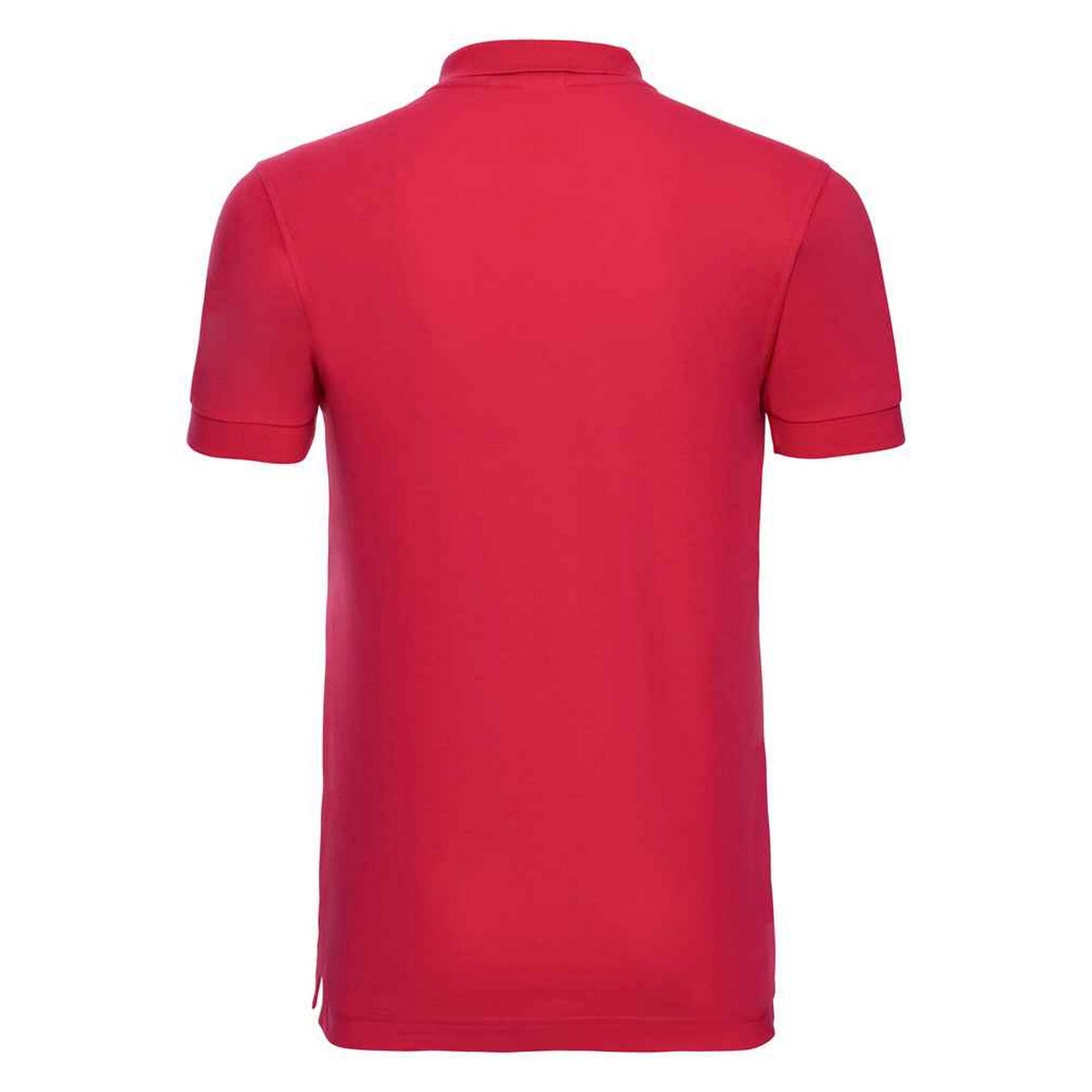 Classic Red - Back - Russell Mens Pique Stretch Polo Shirt