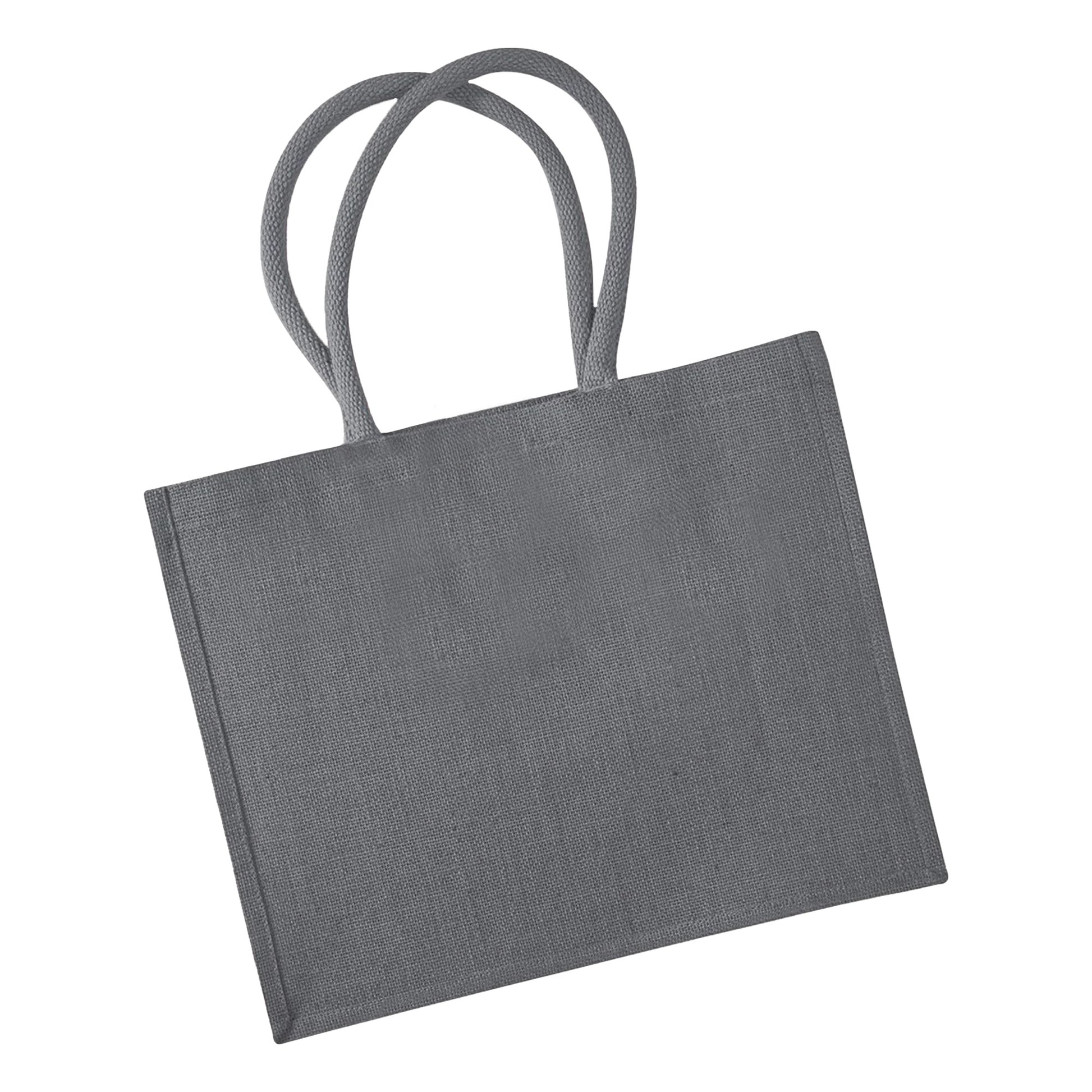 Graphite - Back - Westford Mill Classic Jute Shopper Bag