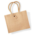 Natural - Front - Westford Mill Classic Jute Shopper Bag