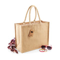 Natural - Back - Westford Mill Classic Jute Shopper Bag