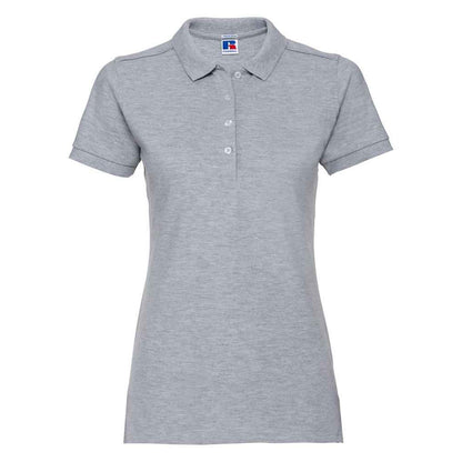 Light Oxford - Front - Russell Womens-Ladies Pique Stretch Polo Shirt