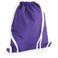 Purple - Front - Bagbase Icon Drawstring Bag