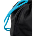 Black-Surf Blue - Side - Bagbase Icon Drawstring Bag