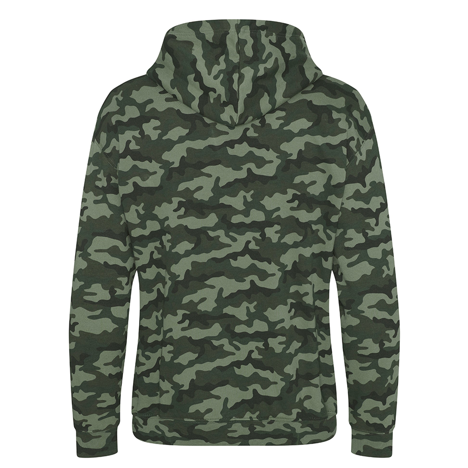 Green Camo - Back - Awdis Mens Camouflage Hoodie