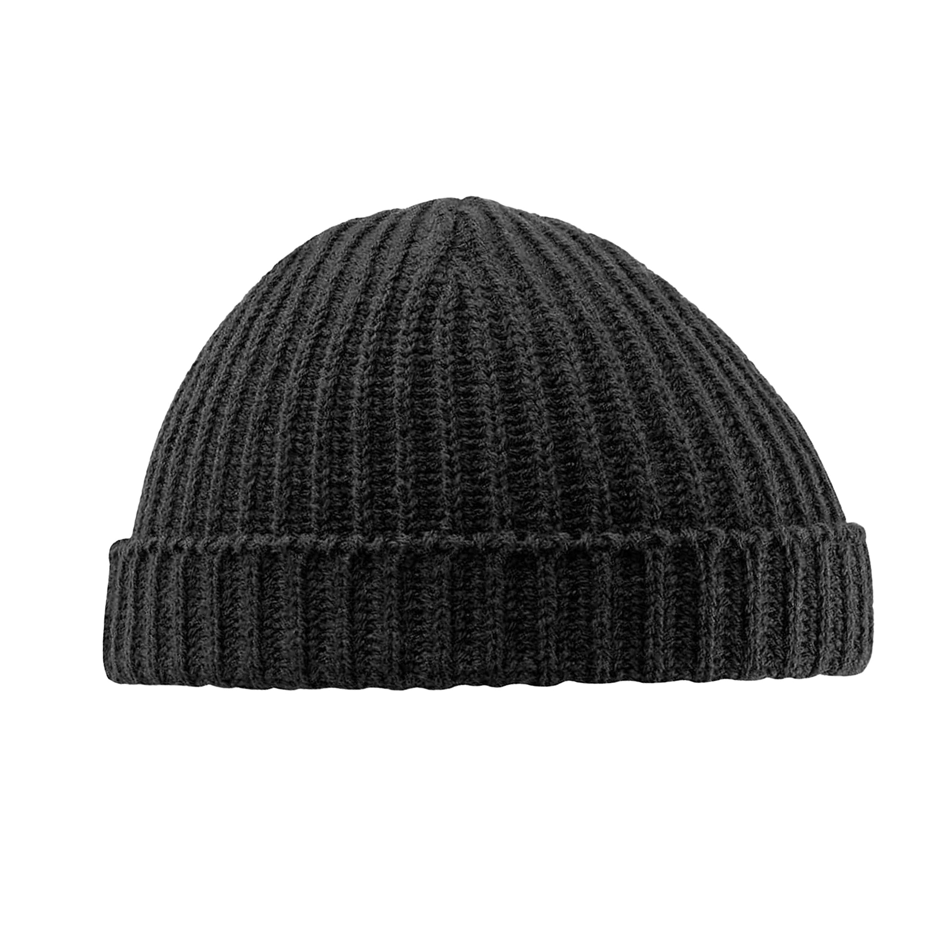 Black - Back - Beechfield Trawler Beanie