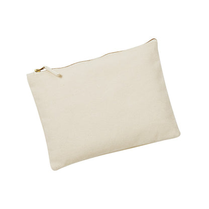 Natural - Back - Westford Mill Canvas Accessory Bag