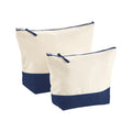 Natural-Navy - Front - Westford Mill Dipped Base Accessory Bag